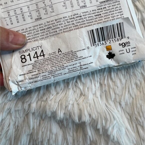 Daisy Kingdom Simplicity Sewing Pattern Dress + 18 In Doll Patterns‎ 8144 1988 - Picture 6 of 7